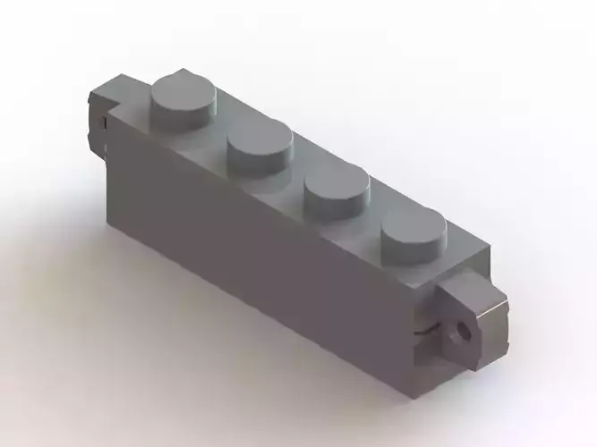 Lego 4 x 1 Inverse Click Brick
