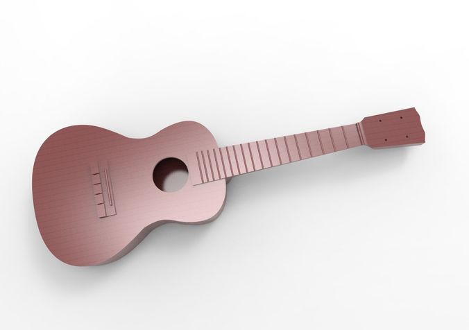guitar acoustic 3D print model