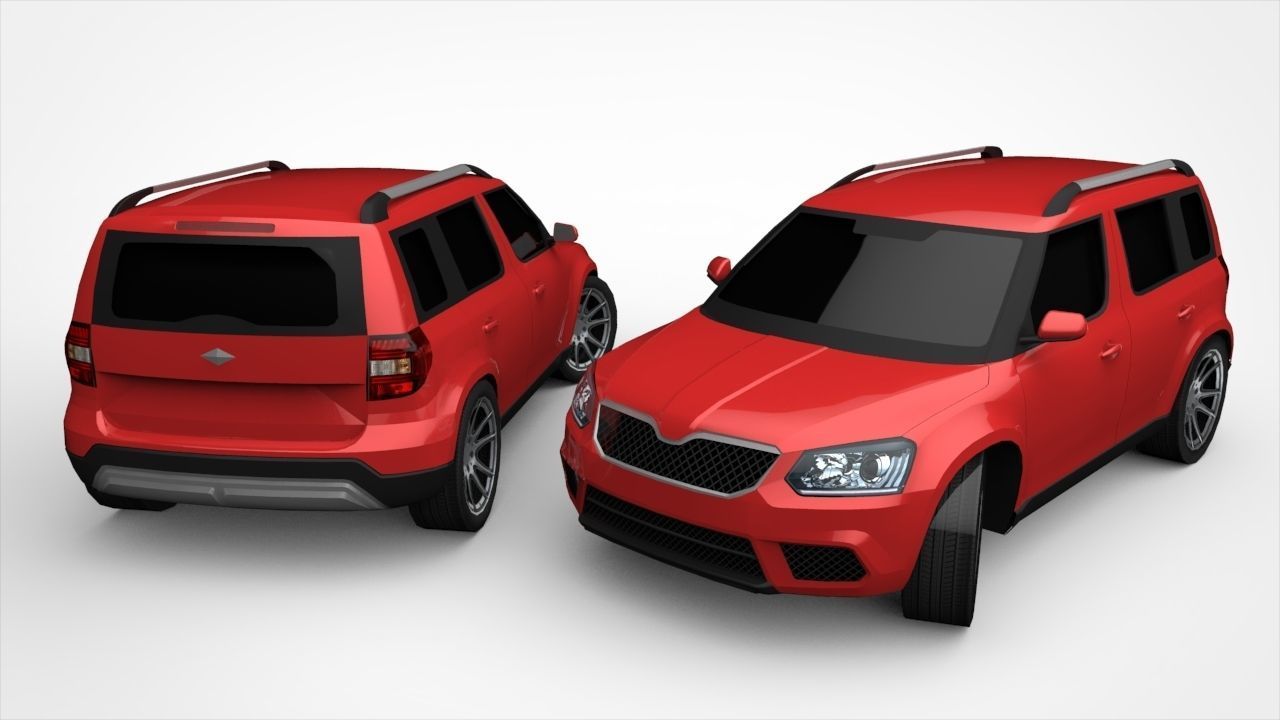 SUV Yeti Lowpoly