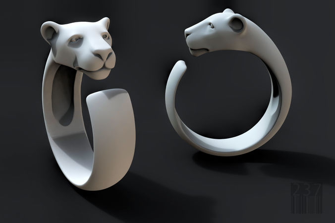 ring of the cat family 3D model STL 3D print model
