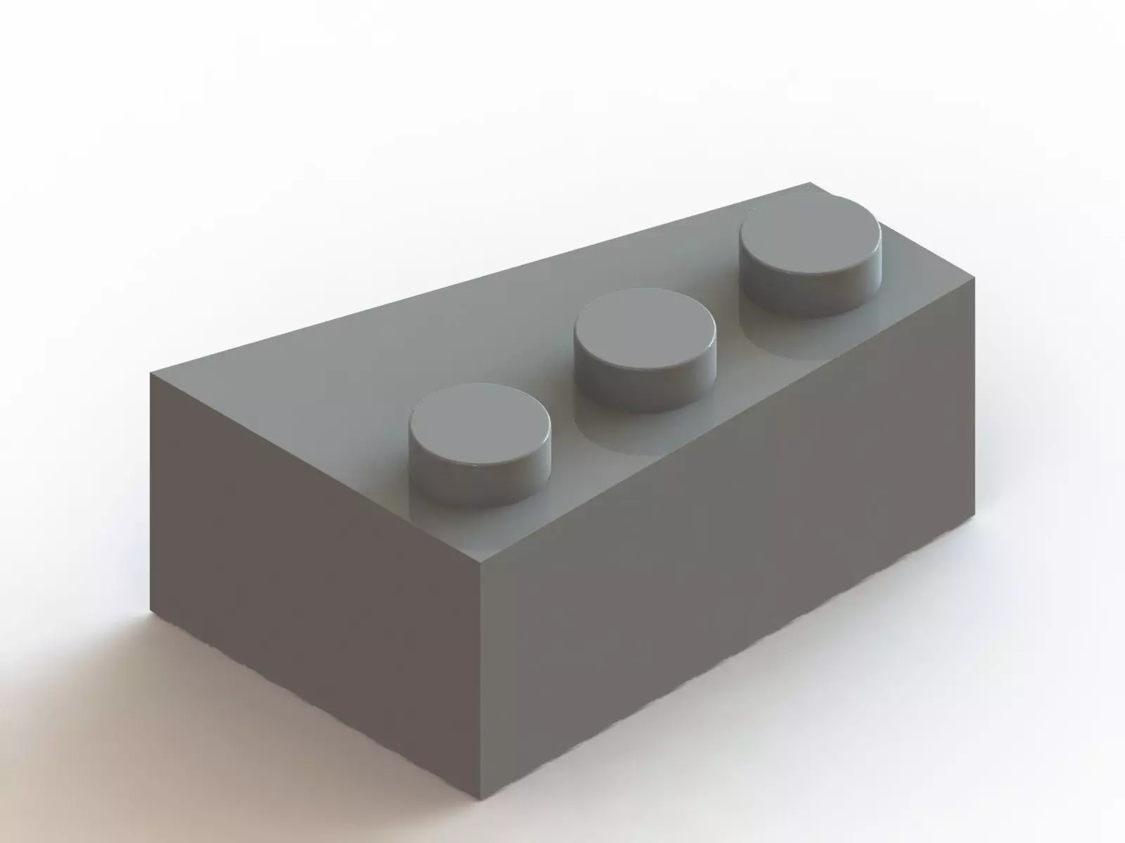 Lego 2 x 3 Wedge Brick Free 3D model_0