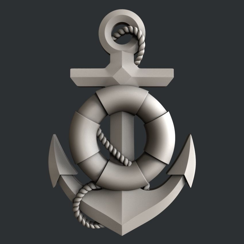 3d STL models for CNC marine anchor 3D model_5