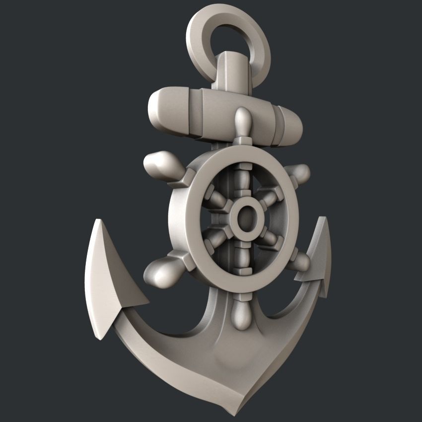 3d STL models for CNC marine anchor 3D model_7