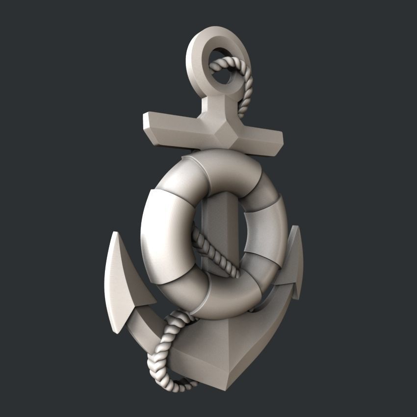 3d STL models for CNC marine anchor 3D model_6