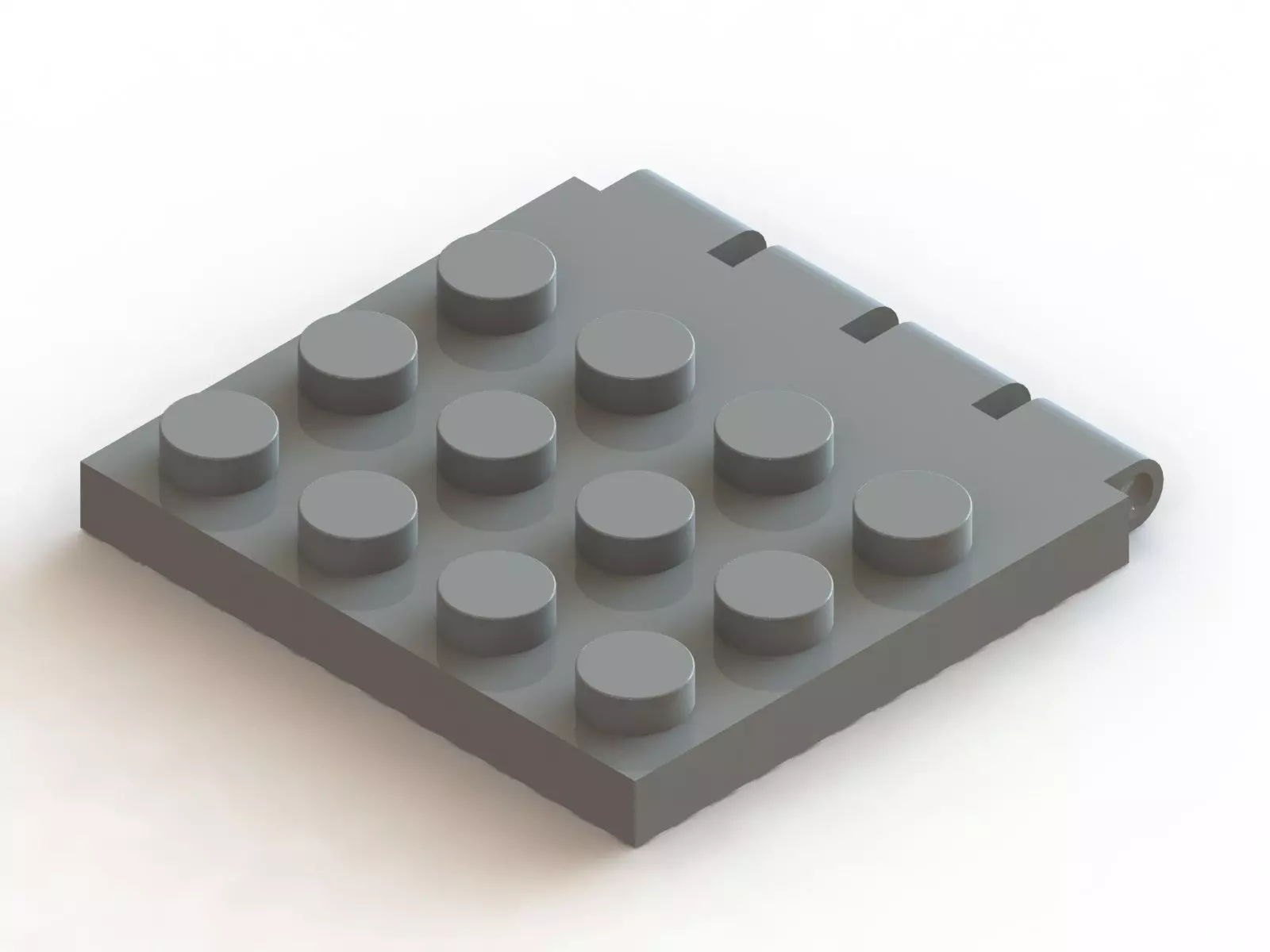 Lego 4 x 4 Hinge Plate Free 3D model