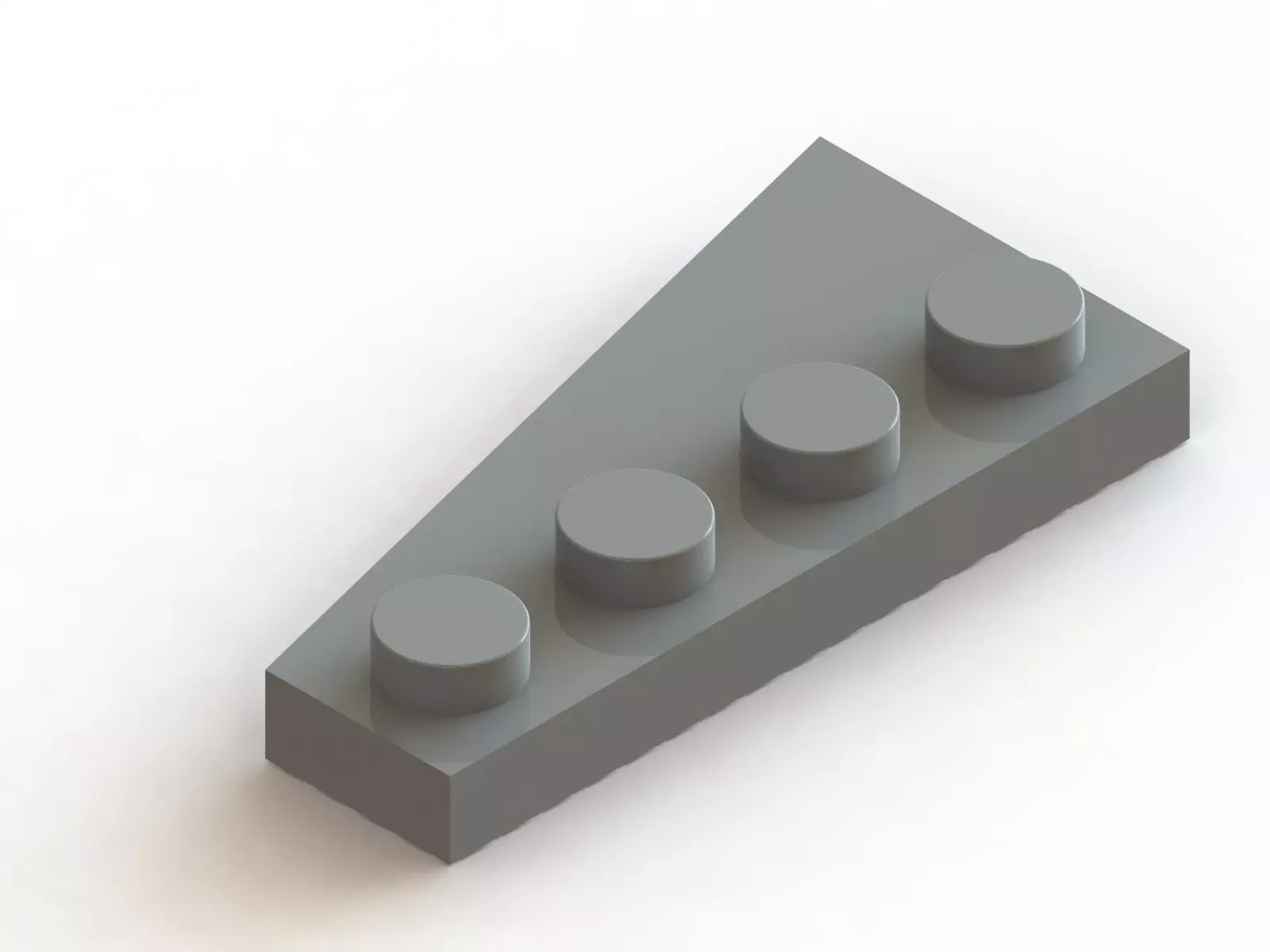 Lego 2 x 4 Wedge Plate Free 3D model_0