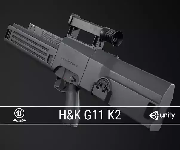 PBR G11 K2 Prototype Low-poly 3D model