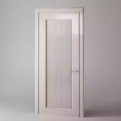 Modern  White Door