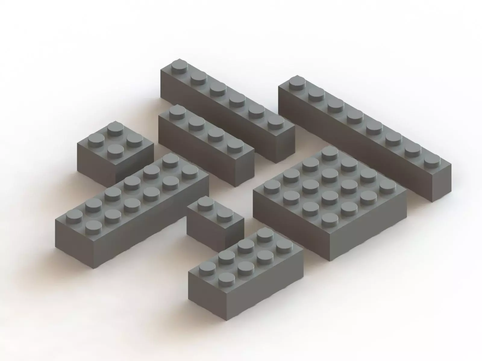 Lego Brick Free 3D model_0