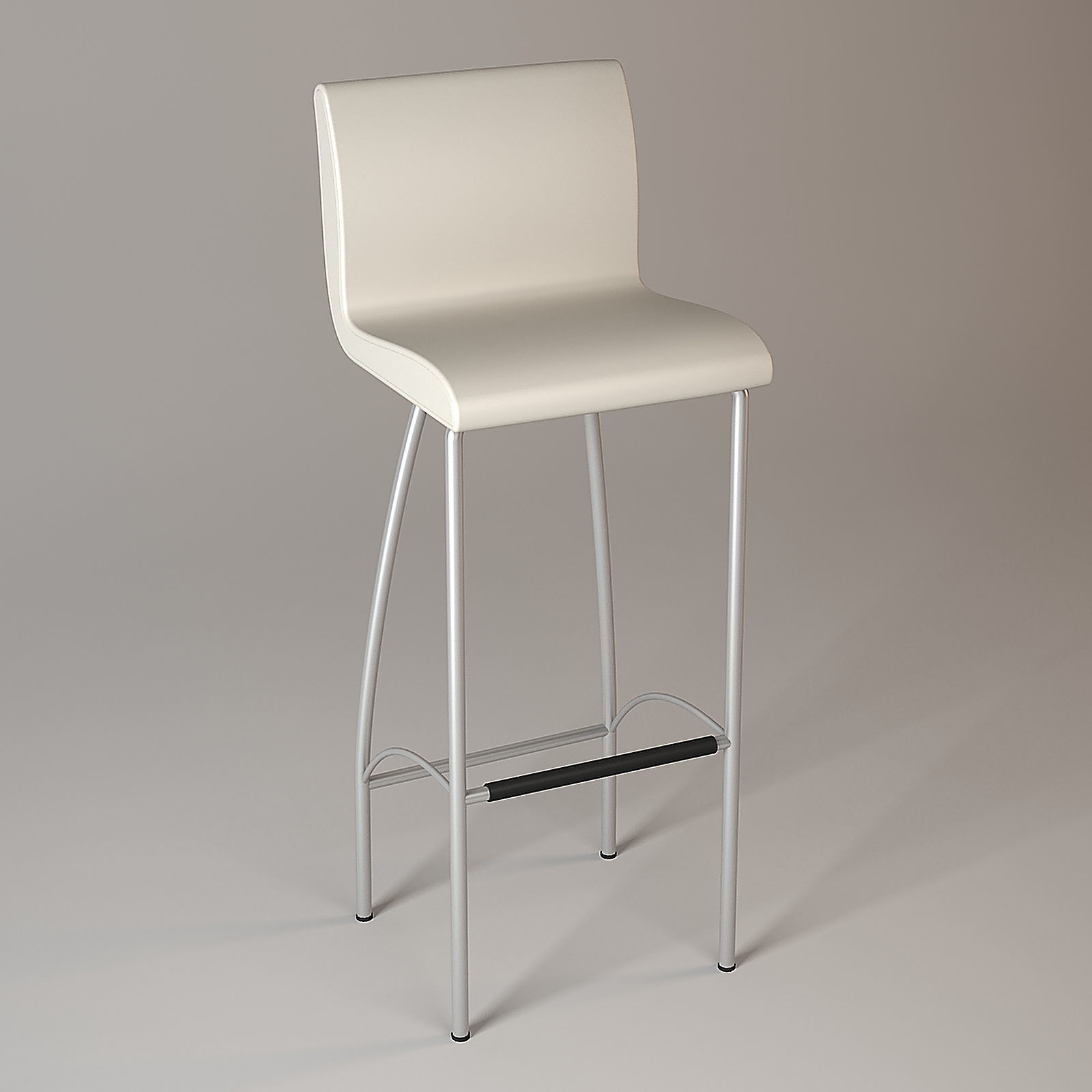 Modern Bar Chair 3D model_1
