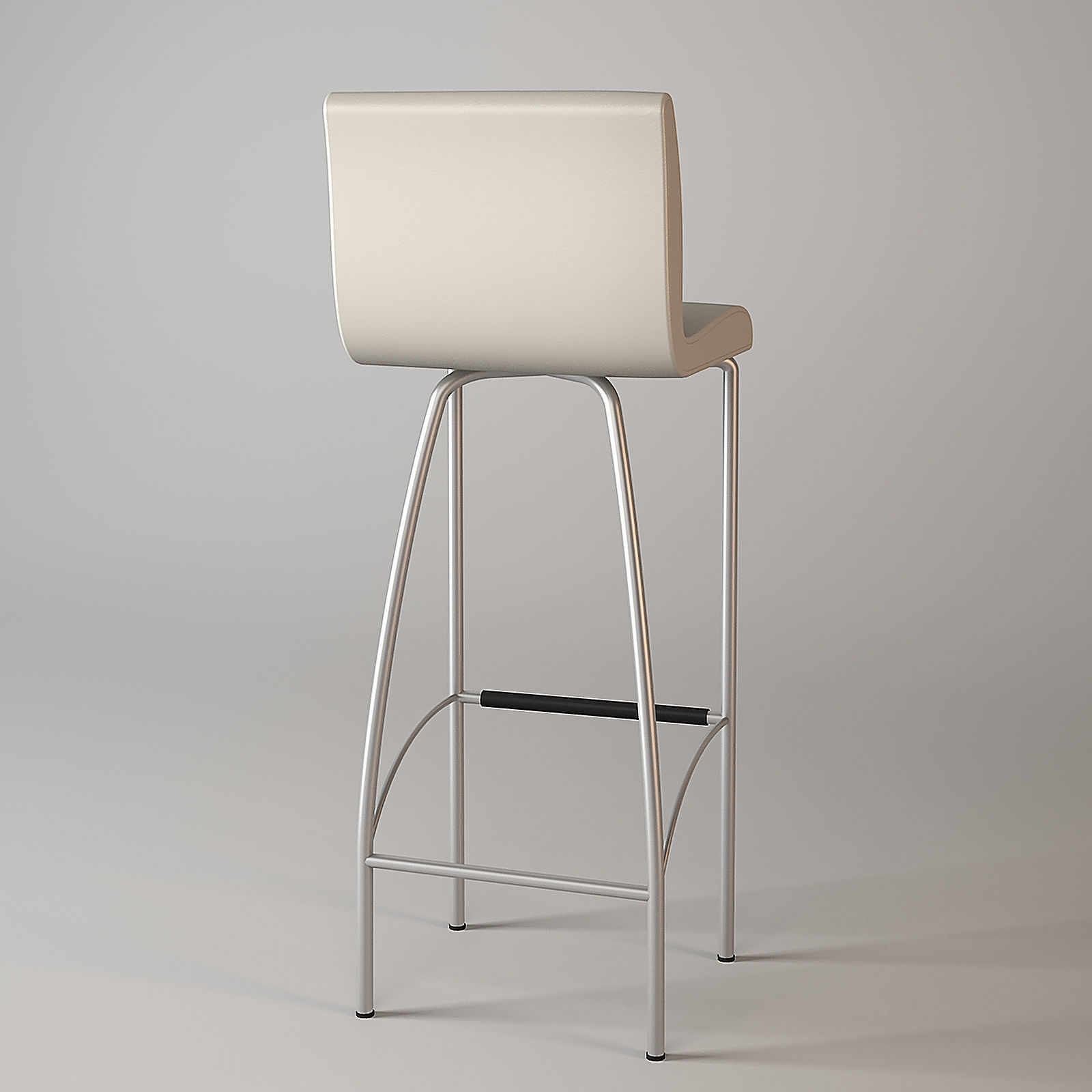 Modern Bar Chair 3D model_2