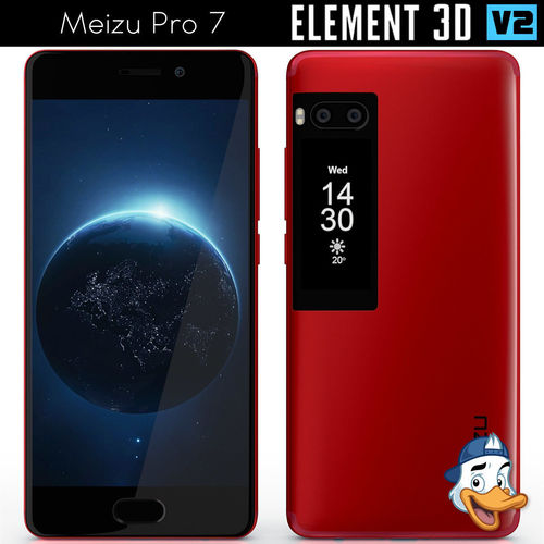 Meizu Pro 7 for Element 3D 3D model