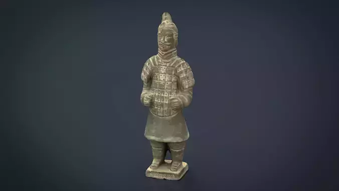 Terracotta Warriors Soldier Type 2 Low-poly 3D model