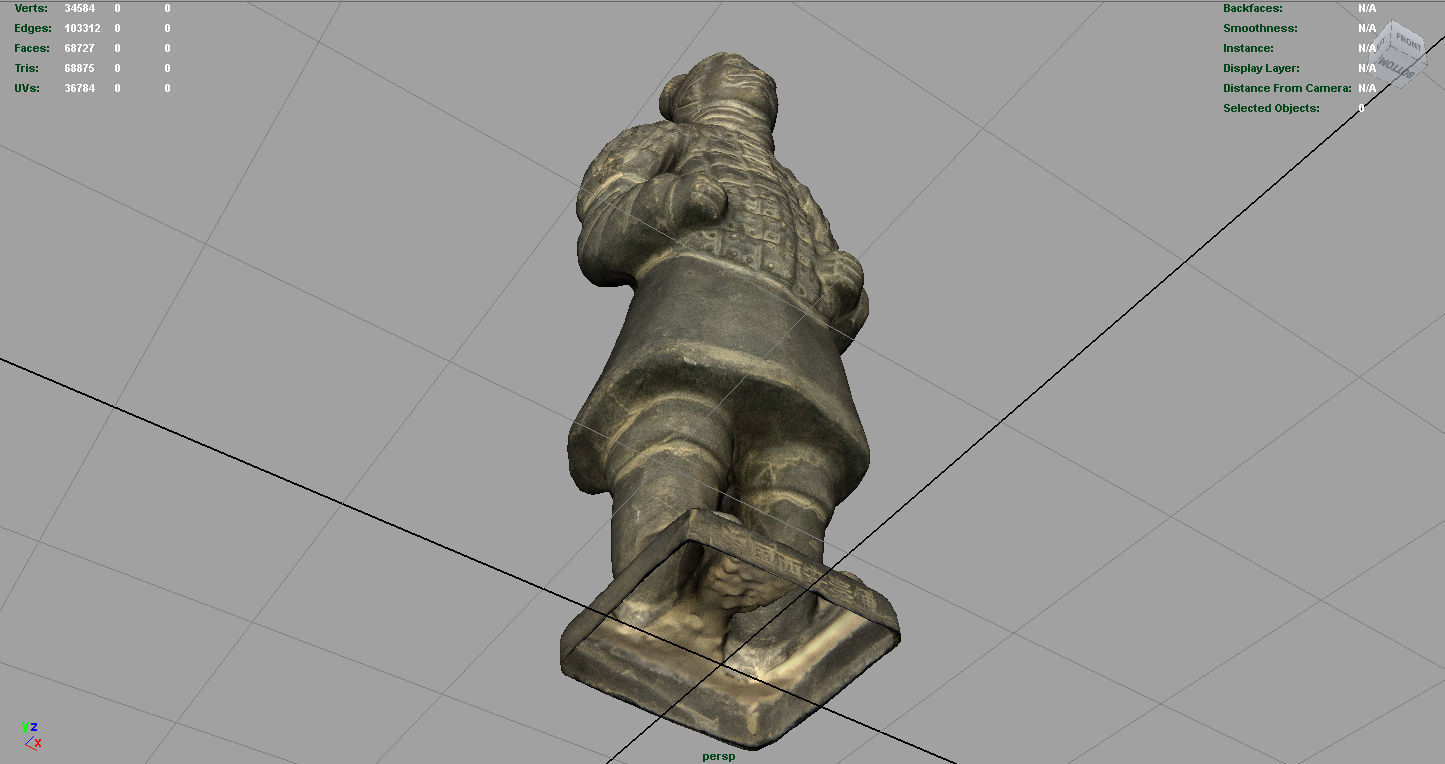 Terracotta Warriors Soldier Type 2 Low-poly 3D model_6