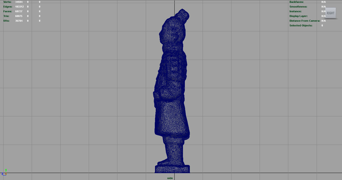 Terracotta Warriors Soldier Type 2 Low-poly 3D model_11