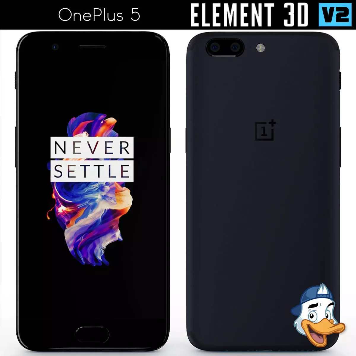 OnePlus 5 for Element 3D 3D model