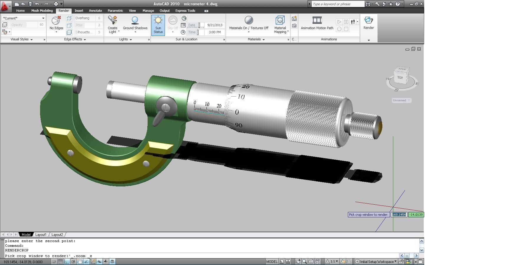 micrometer dwg file Free 3D model_2