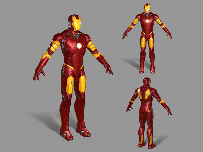 Ironman avengers iron man Low-poly 3D model