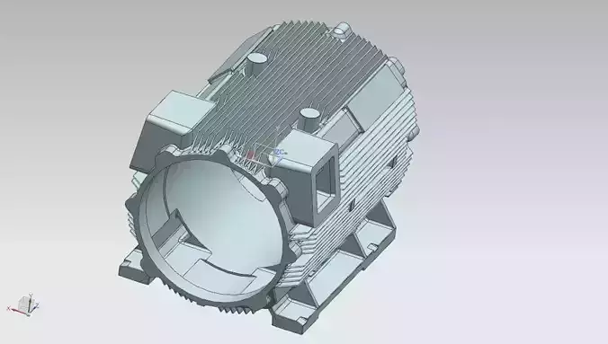 motorbody electric motor with gearbox Free 3D model