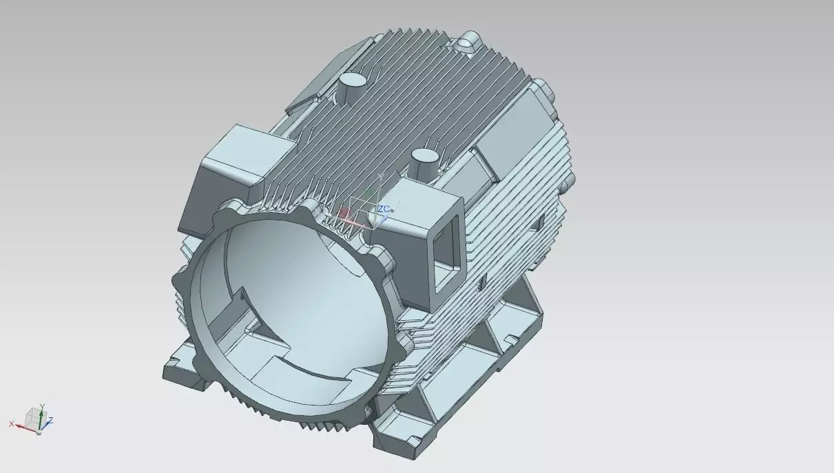 motorbody electric motor with gearbox Free 3D model