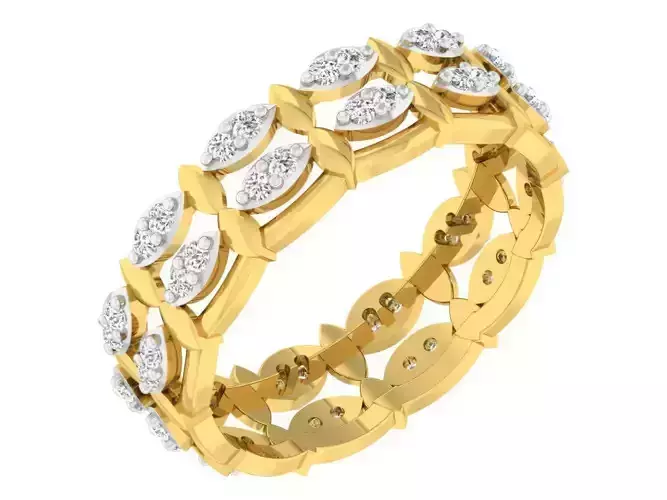 Gold Color Engagement Ring With Diamonds 27