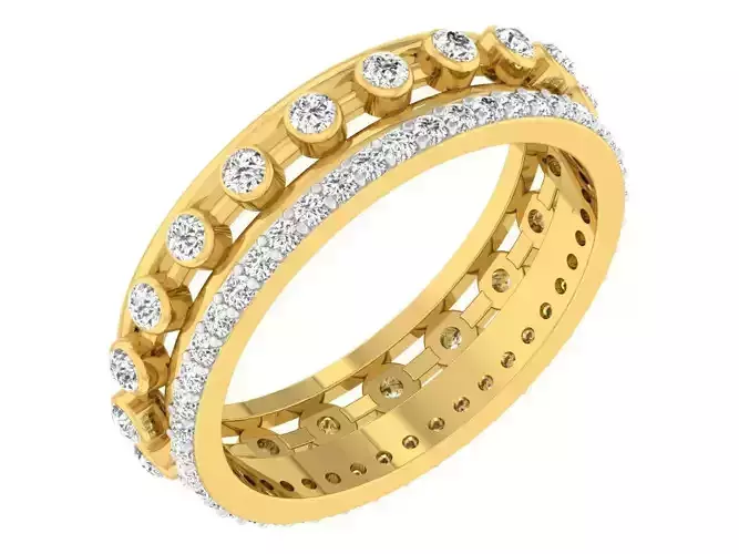 Gold Color Engagement Ring With Diamonds 29
