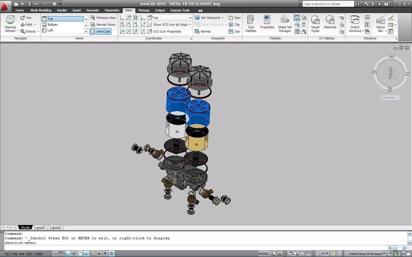 DIESEL FILTER ELEMENT Free 3D model_0