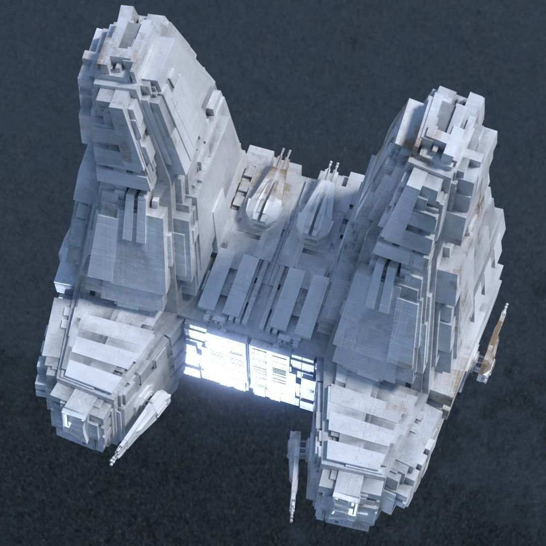 Medium freighter SS9 Low-poly 3D model_4