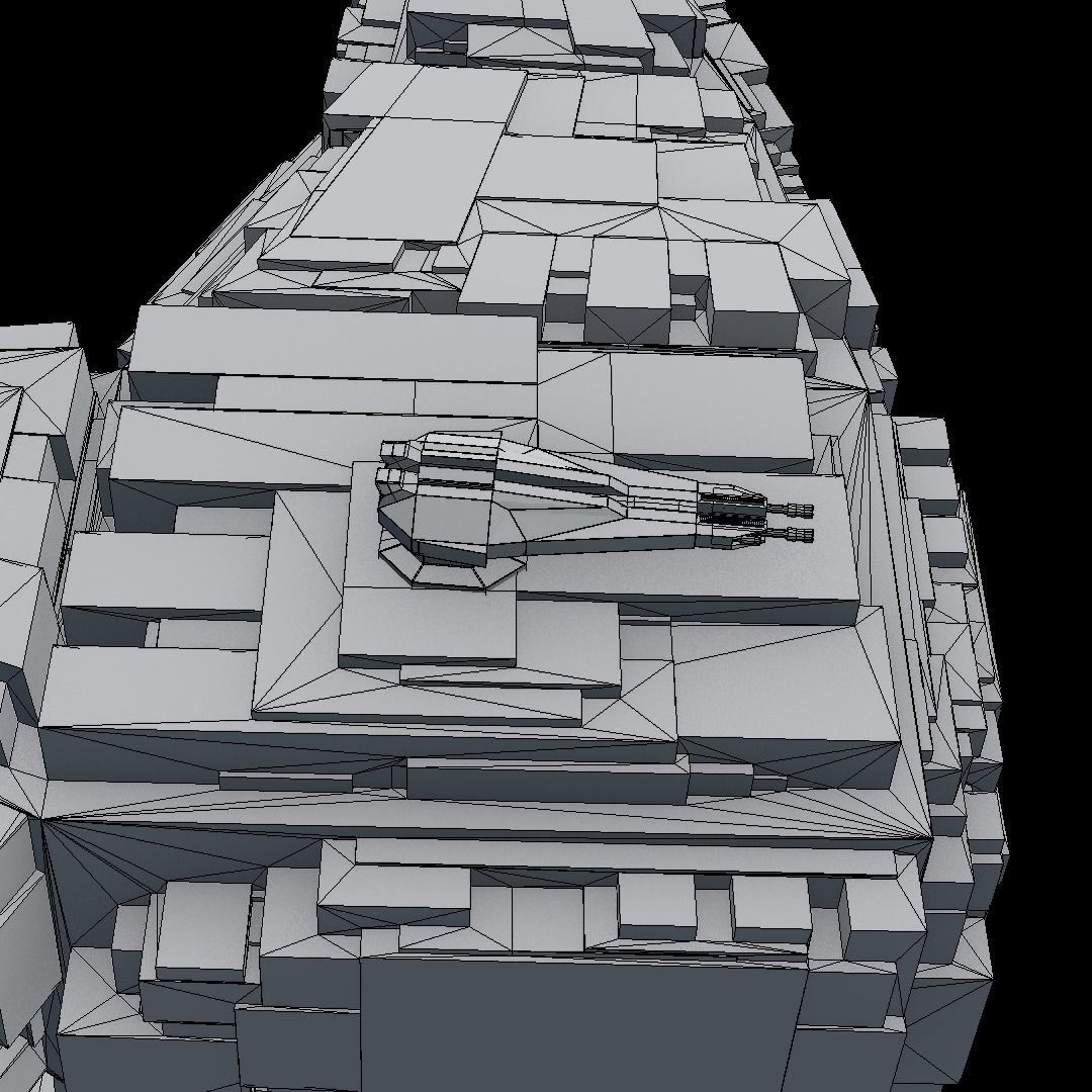 Medium freighter SS9 Low-poly 3D model_11