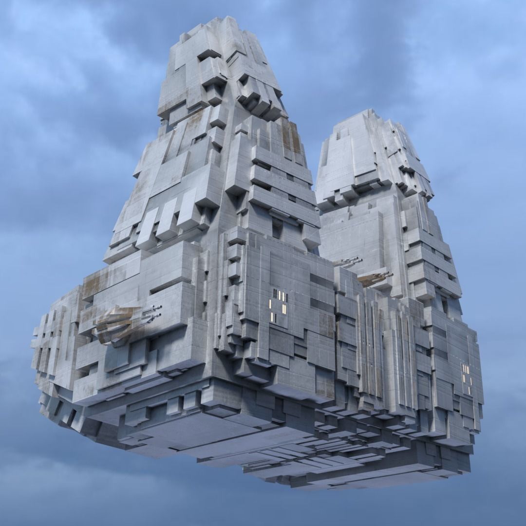 Medium freighter SS9 Low-poly 3D model_1