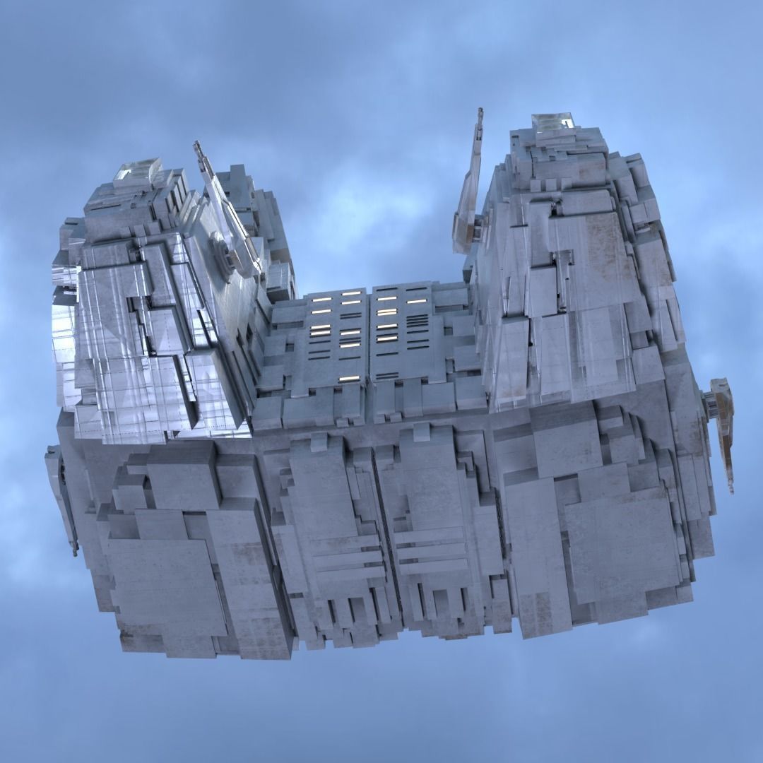 Medium freighter SS9 Low-poly 3D model_2