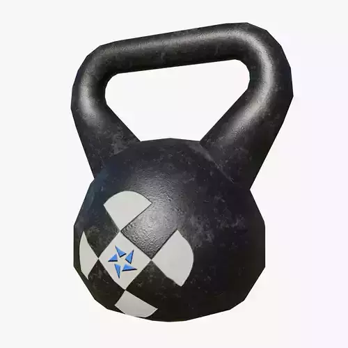 Gym Kettlebell - Low Poly