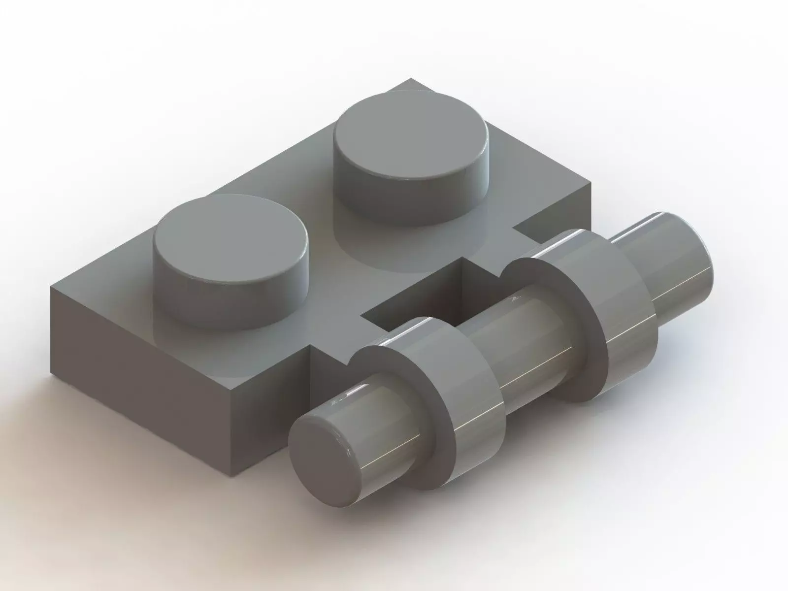 Lego Clip Plate Free 3D model_0