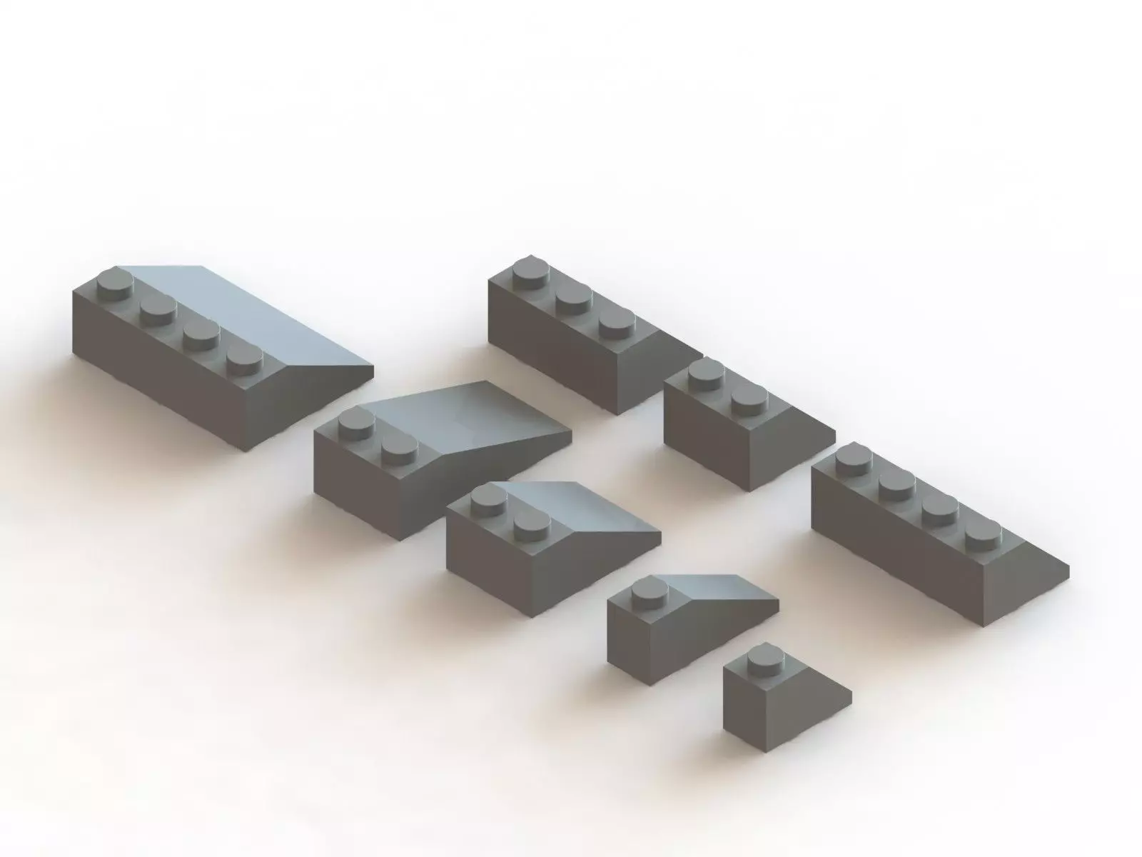 Lego Incline Free 3D model_0