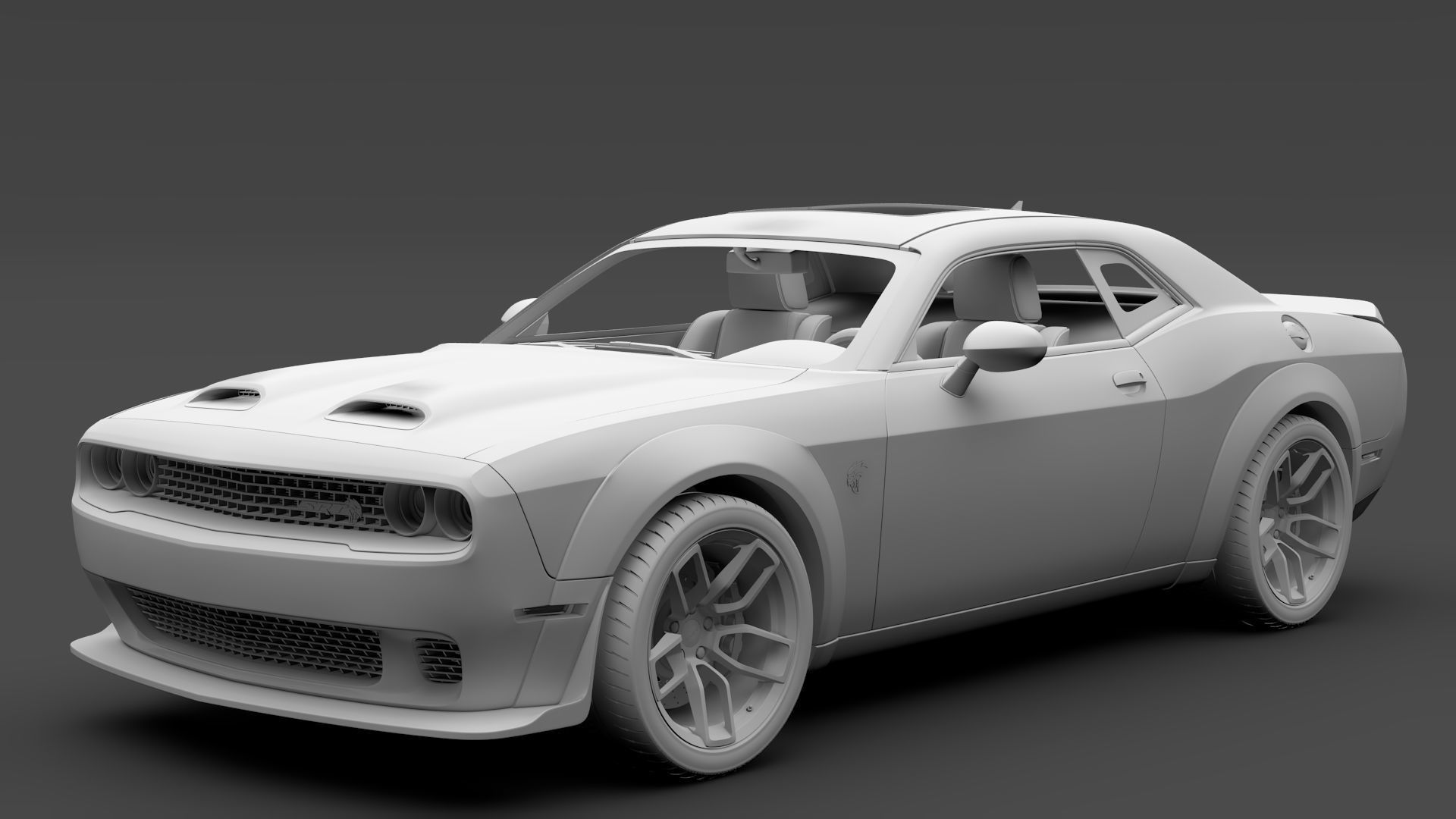 Dodge Challenger SRT Hellcat Widebody LC 2020 3D model_11