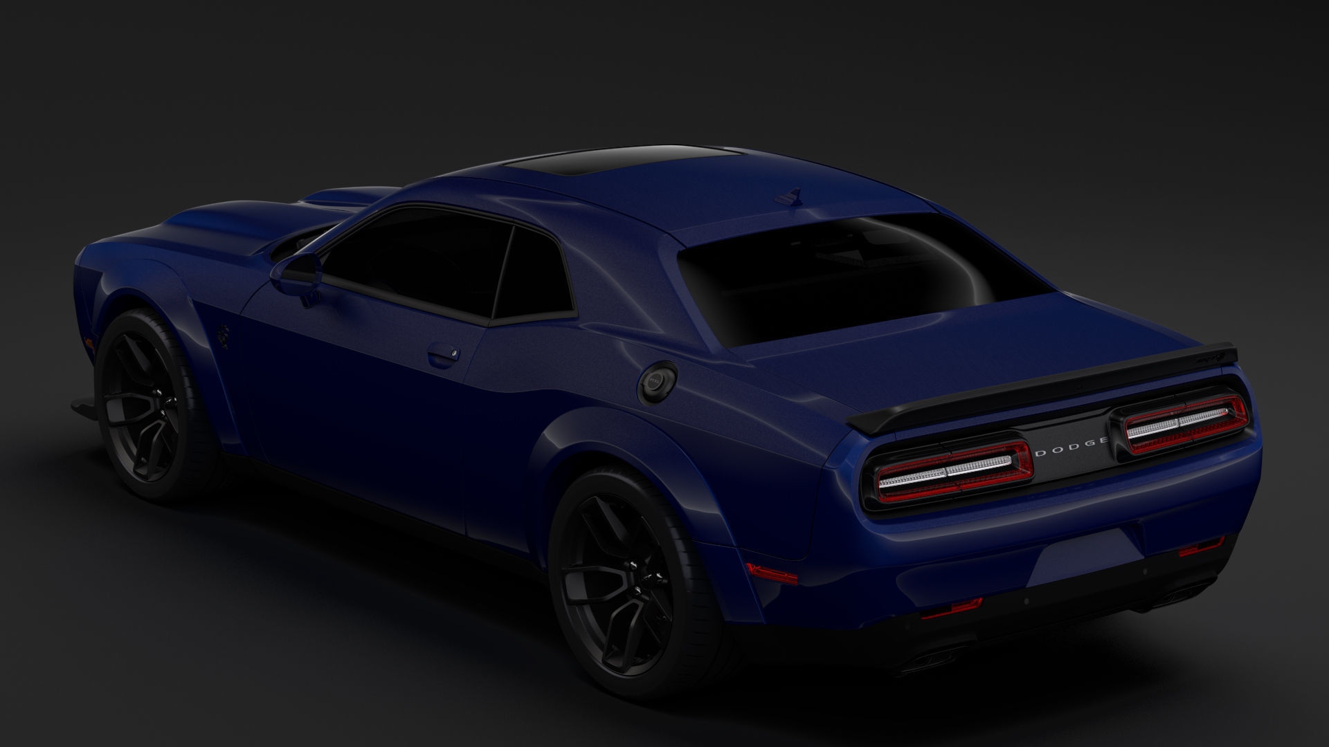 Dodge Challenger SRT Hellcat Widebody LC 2020 3D model_4