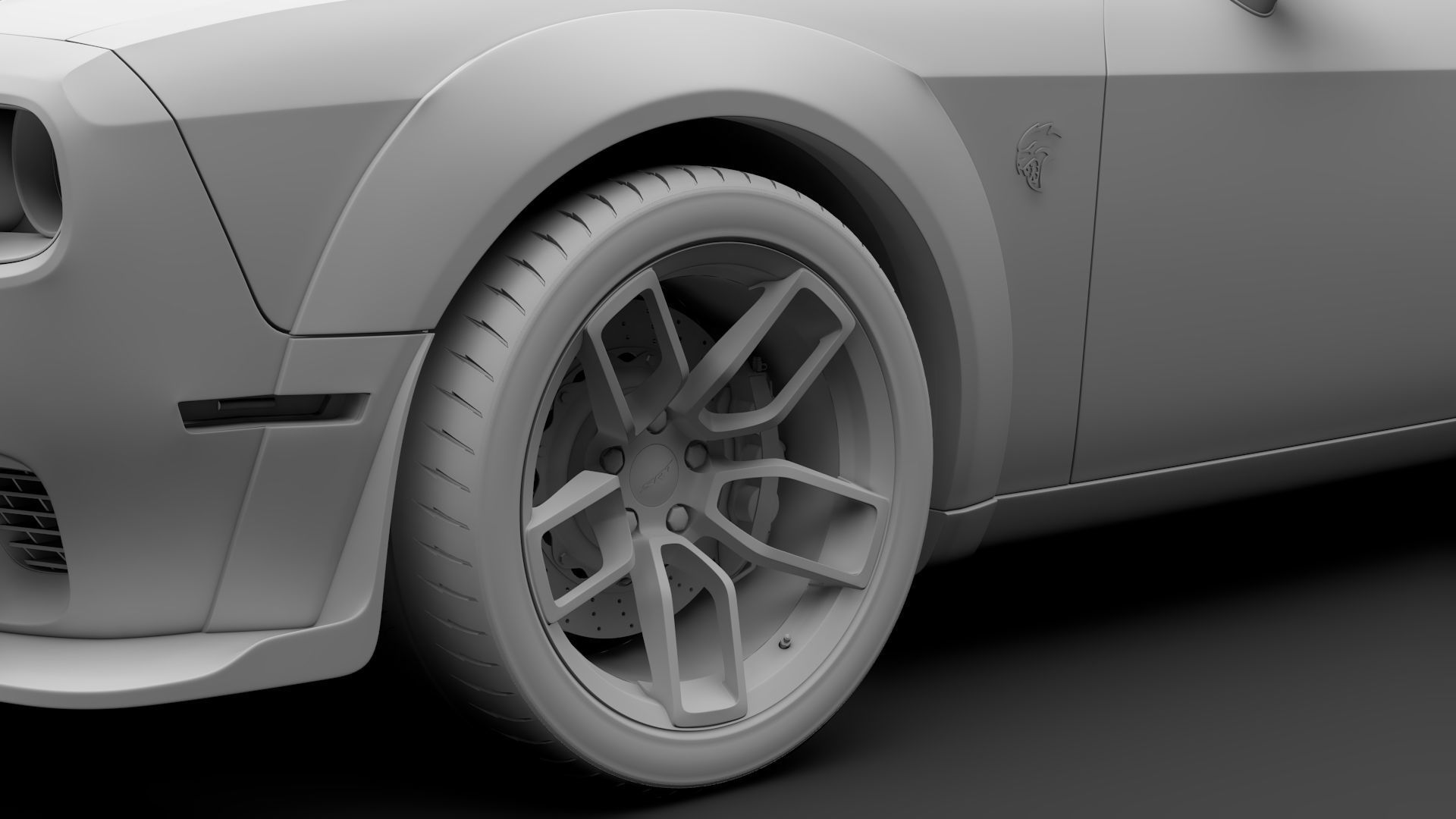 Dodge Challenger SRT Hellcat Widebody LC 2020 3D model_15