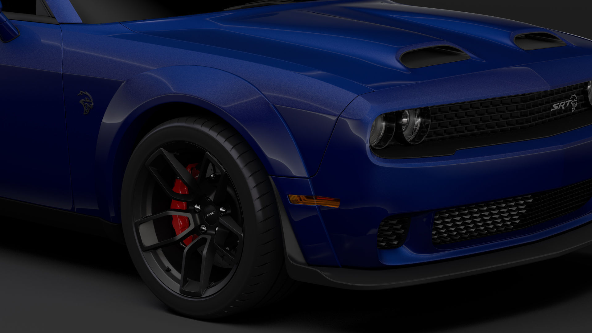 Dodge Challenger SRT Hellcat Widebody LC 2020 3D model_1