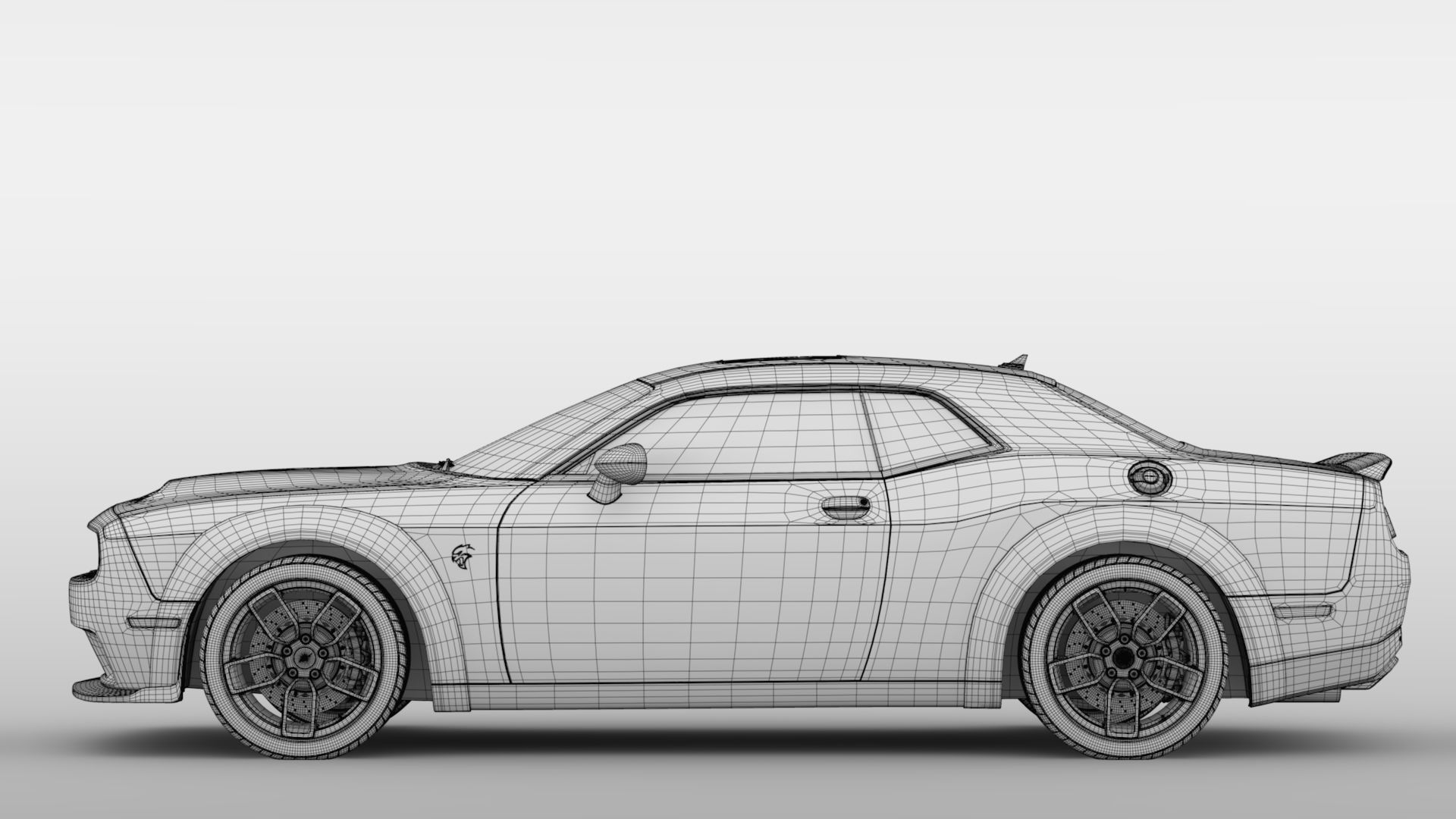 Dodge Challenger SRT Hellcat Widebody LC 2020 3D model_17