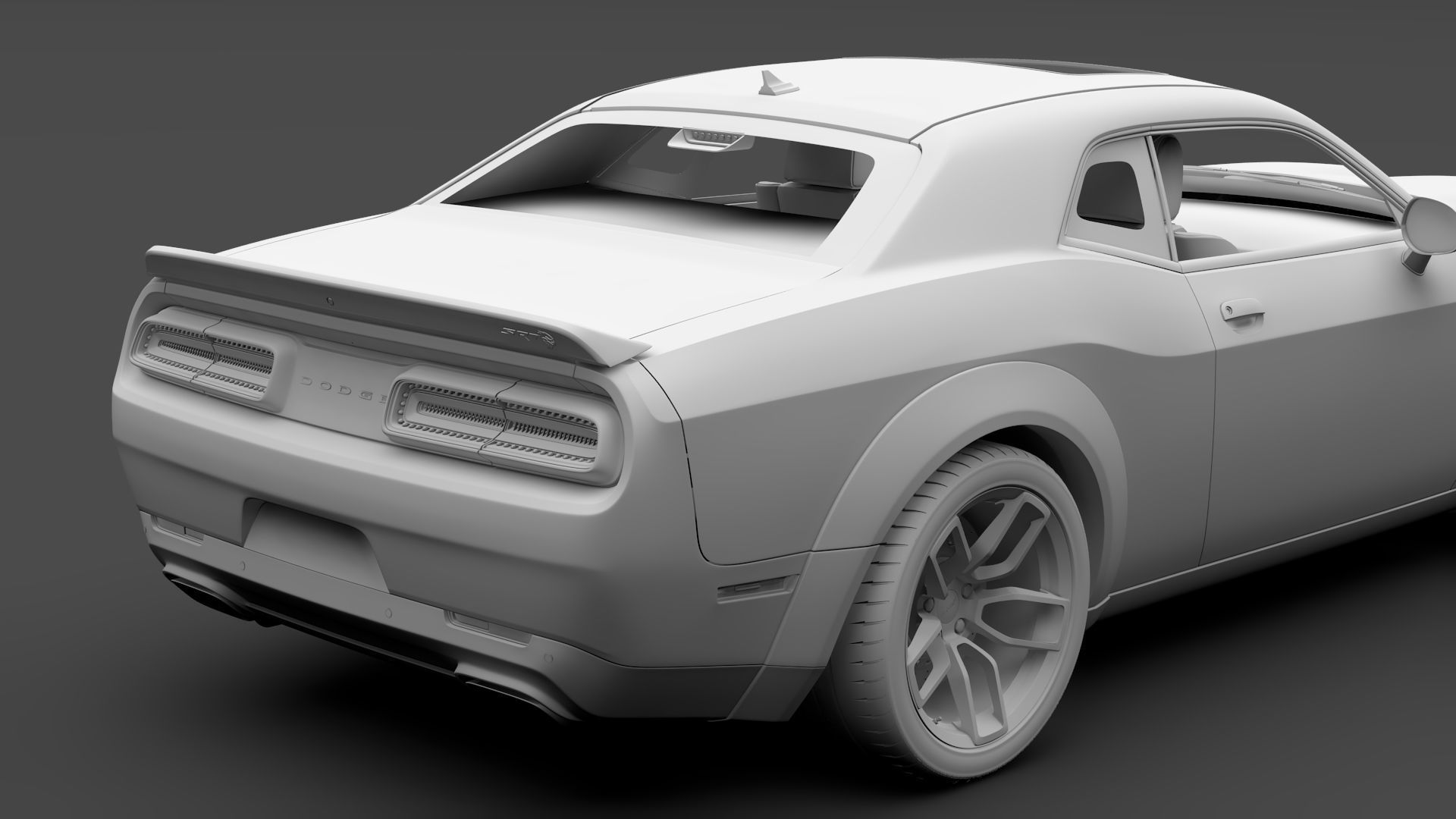 Dodge Challenger SRT Hellcat Widebody LC 2020 3D model_12