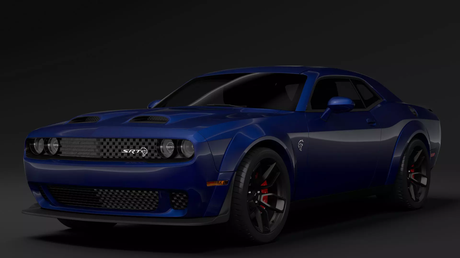 Dodge Challenger SRT Hellcat Widebody LC 2020 3D model_0