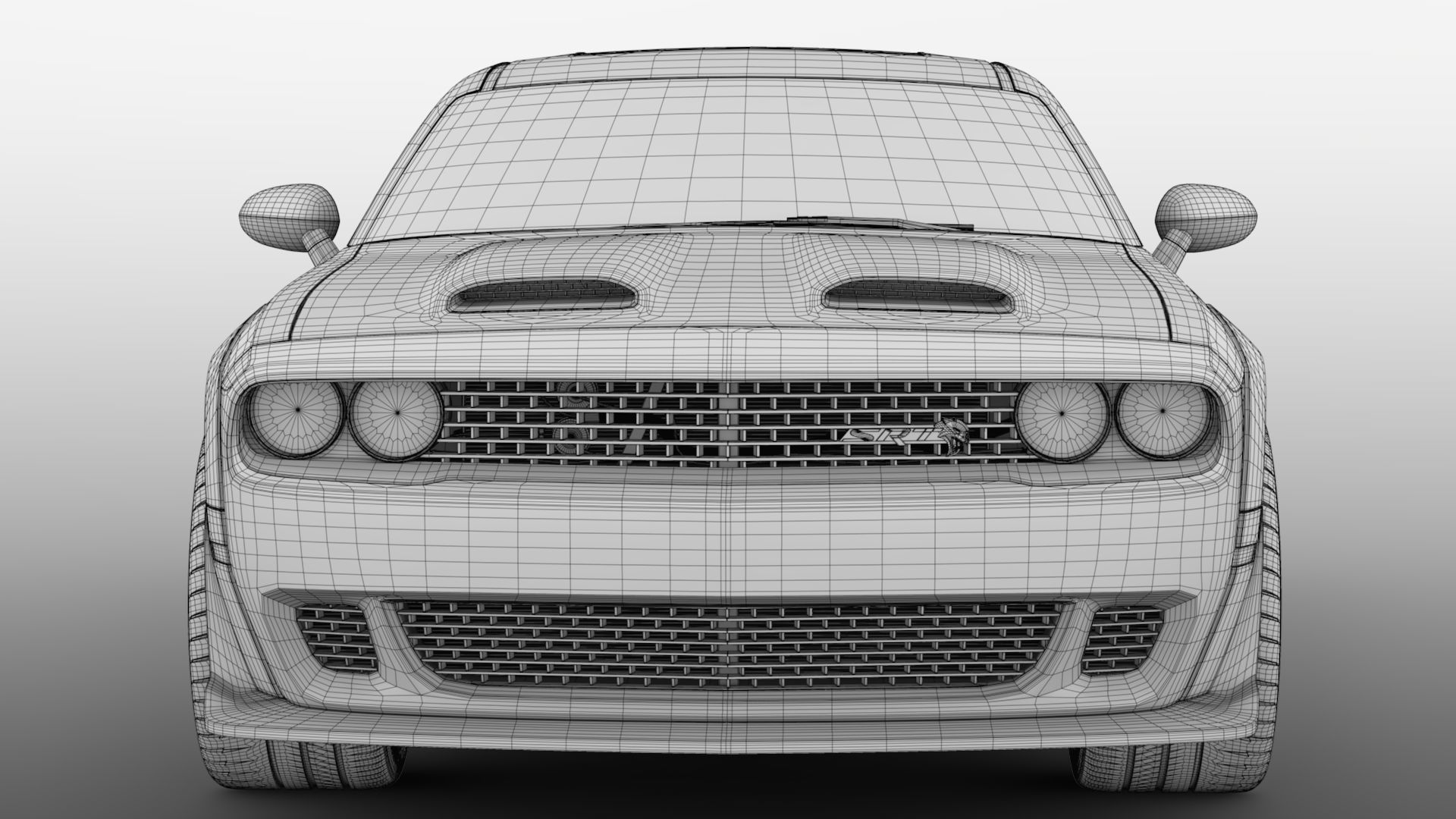 Dodge Challenger SRT Hellcat Widebody LC 2020 3D model_20