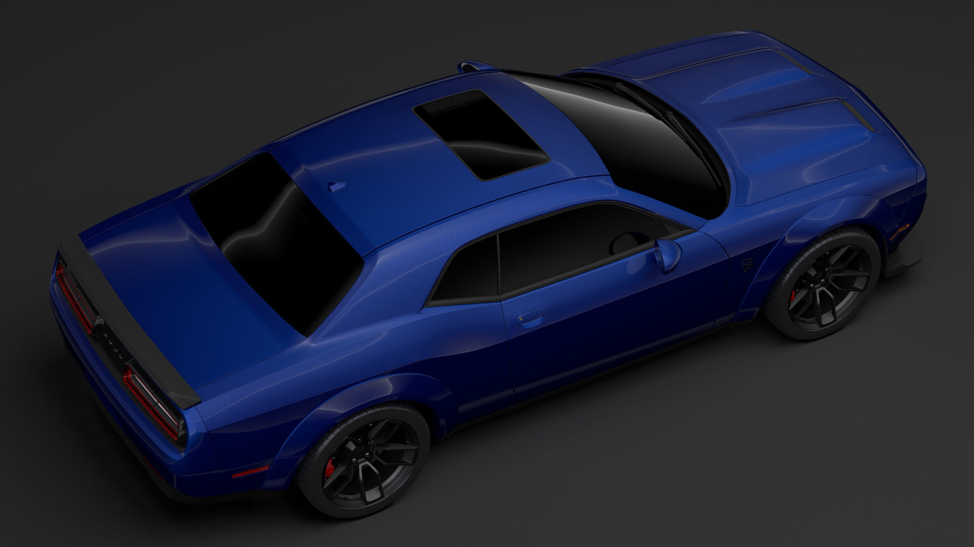 Dodge Challenger SRT Hellcat Widebody LC 2020 3D model_10