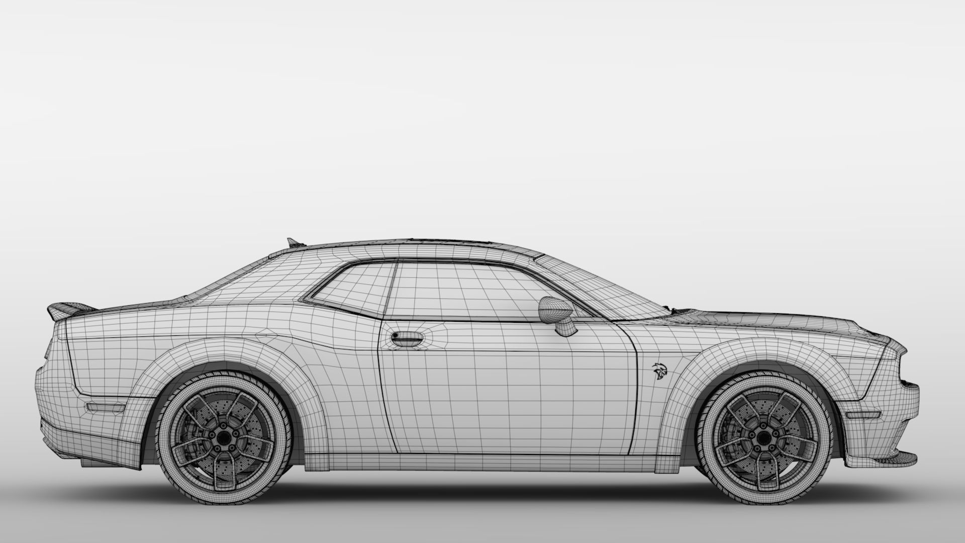 Dodge Challenger SRT Hellcat Widebody LC 2020 3D model_16