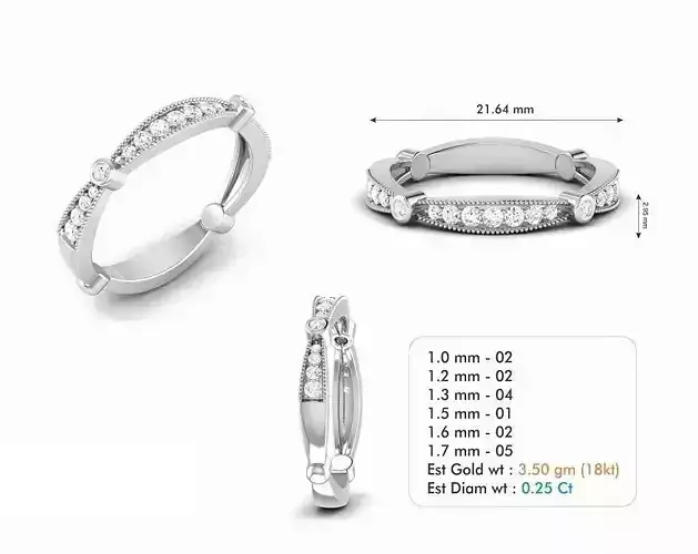 Thin Engagement Ring With Diamonds 1
