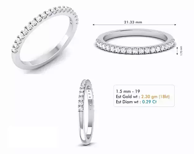 Thin Engagement Ring With Diamonds 2