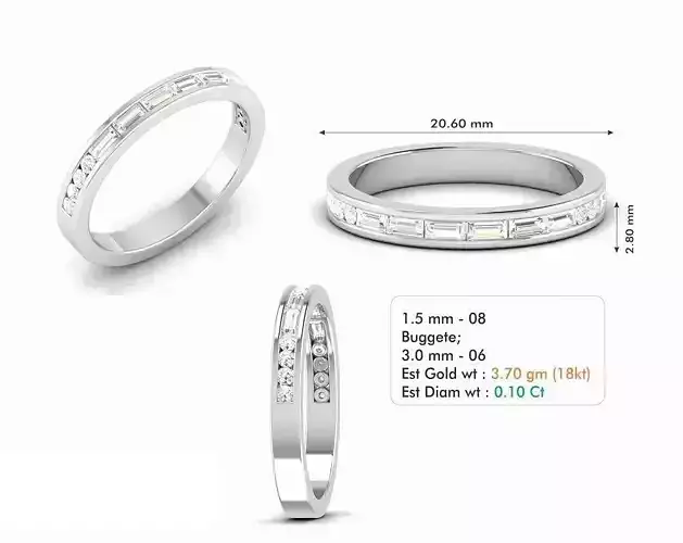Thin Engagement Ring With Diamonds 3