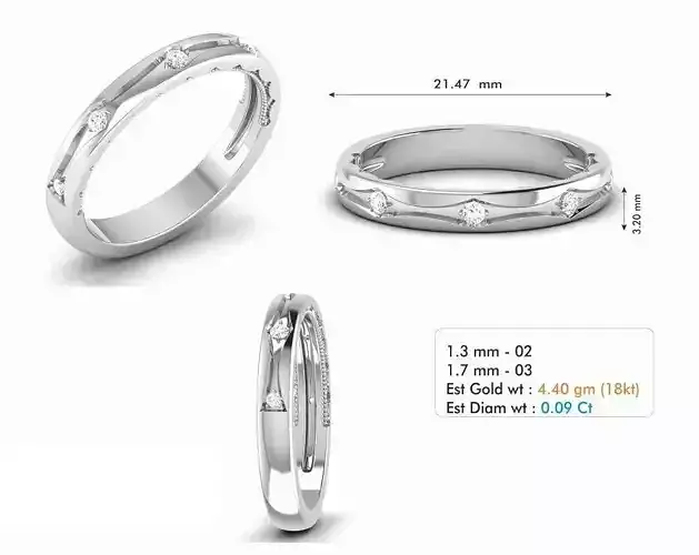 Thin Engagement Ring With Diamonds 7
