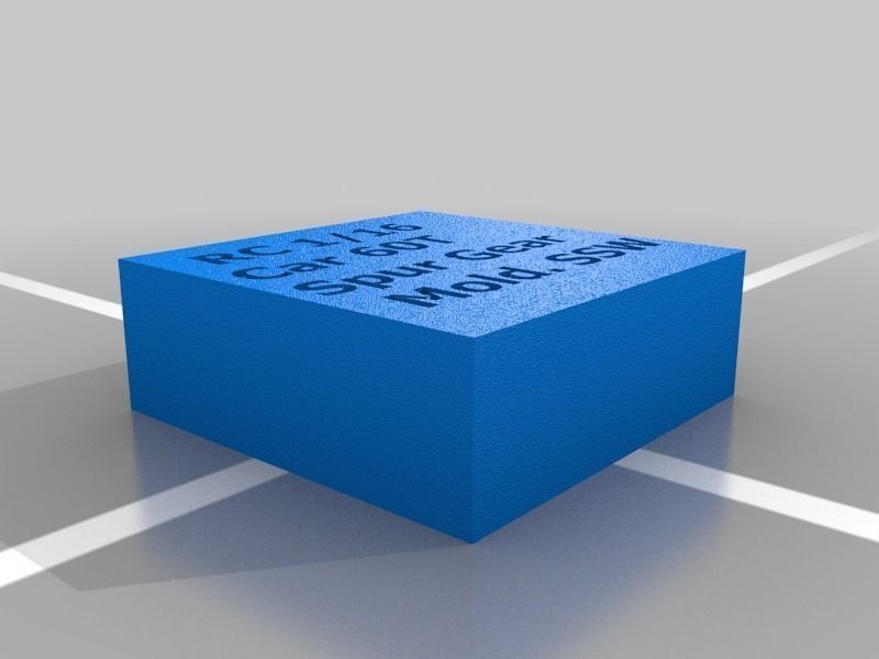 60 tooth gear Spur gear for 1 16 rally RC car Also a mold to ... Free 3D print model_3