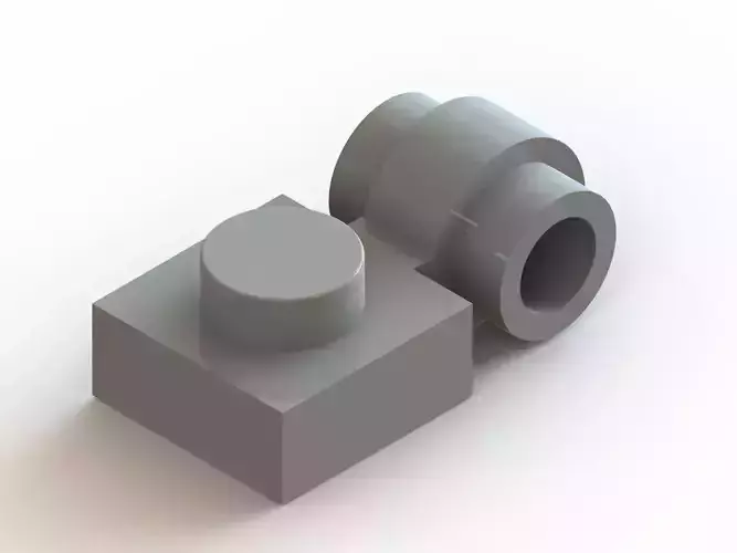 Lego side-stud plate